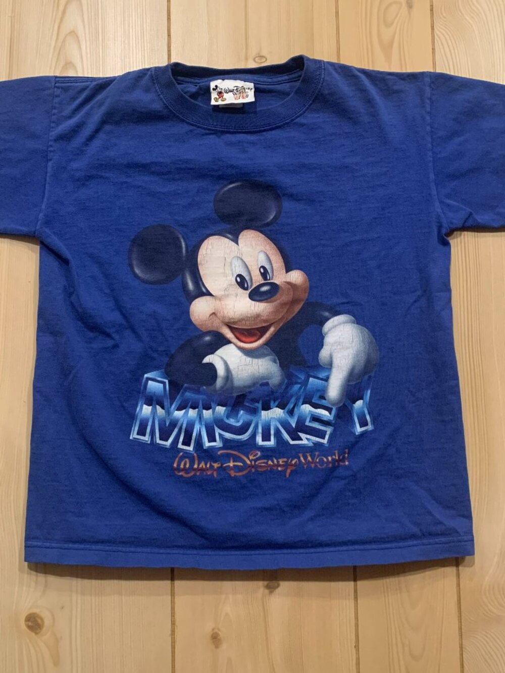 Vintage 90s Walt Disney World Kids Parks Mickey Mouse 3D Youth T-Shirt Size M